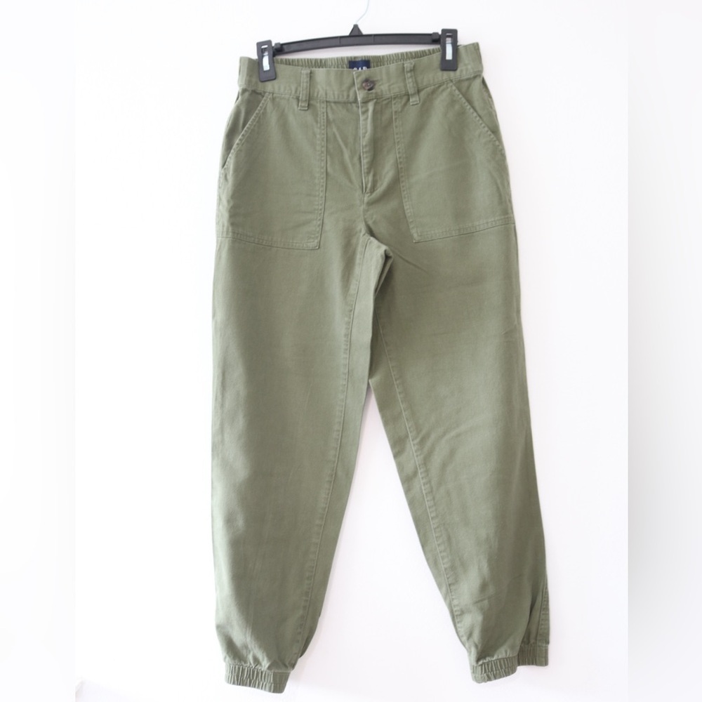 Gap Ladies Twill Jogger Size Small Four Leaf Clover - Picture 4 of 10